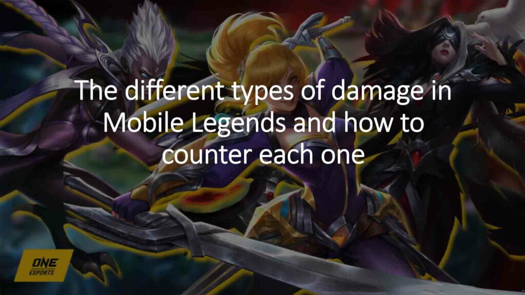 Karrie, Fanny, and Pharsa in ONE Esports featured image for article "The different types of damage in Mobile Legends and how to counter each one"